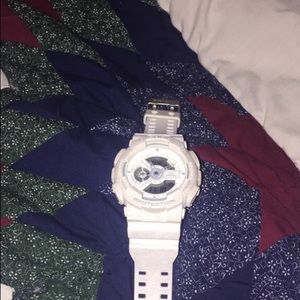 White/splatter gshock watch